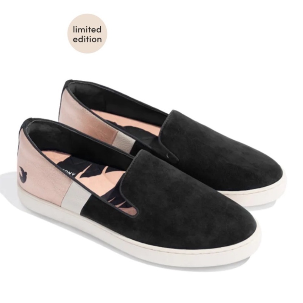 Birdies x Angel City The Swift Game Changer Suede Loafers Shoe 7 Black Rose Gold
